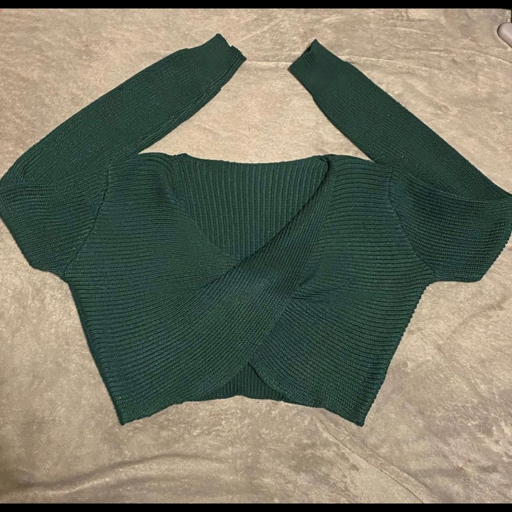 Zaful Green Sweater